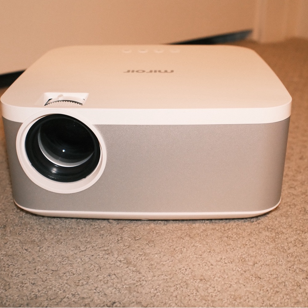 White and Gray Mirior Projector